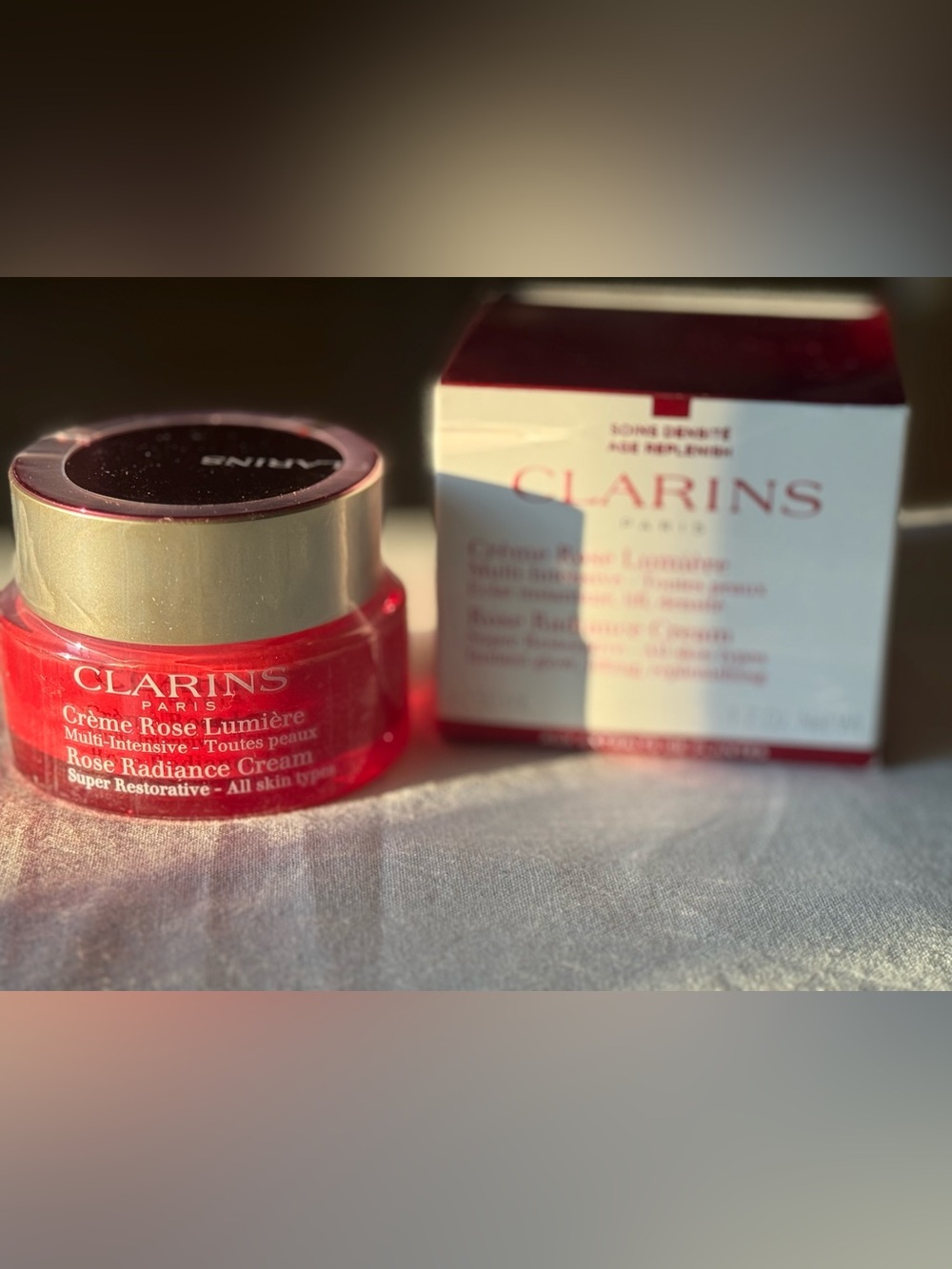 Clarins Super Restorative Rose Radiance Cream 1.7 oz NIB Original Formula